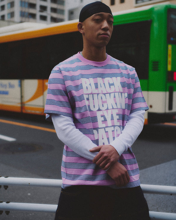 BFEP STRIPED TEE GRAY