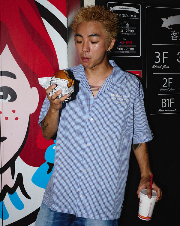 BRAND ORIGIN CHECKED S/S SHIRT BLUE