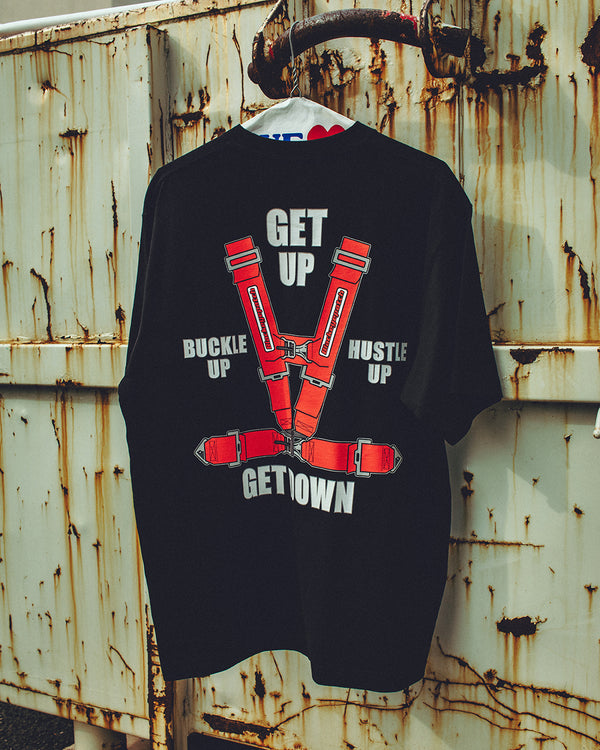 Buckle Hustle Tee, Black