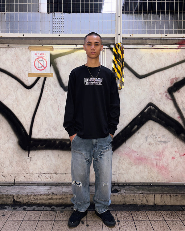 B RATED L/S TEE BLACK