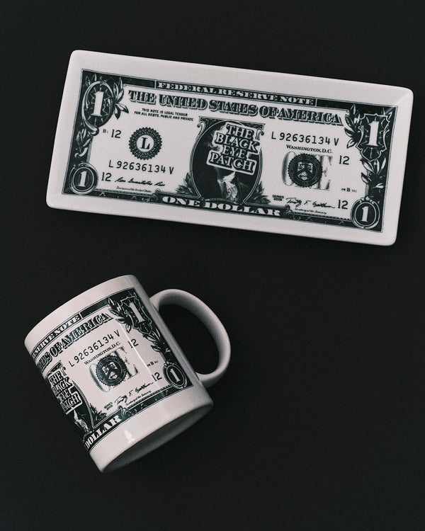 DOLLAR BILL CERAMIC TRAY