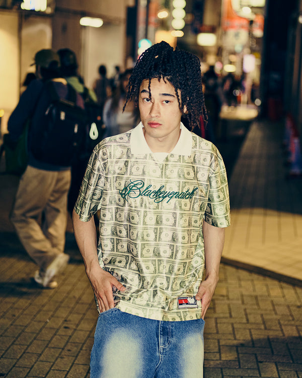 DOLLAR BILL PATTERNED S/S GAMESHIRT