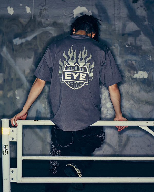 FLAME RIDER LOGO TEE BLACK