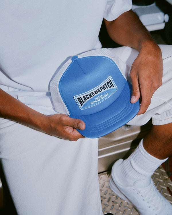 GENUINE PRODUCTS SIGN MESH CAP BLUE