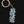 HWC GLITTERED KEYCHAIN GOLD