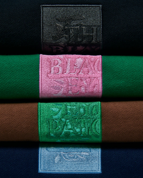 HWC LABEL CREW SWEAT BLACK