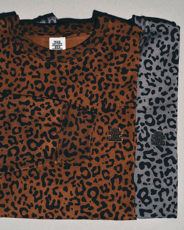 LEOPARD SAME COLORED SMALL OG L/S TEE BROWN