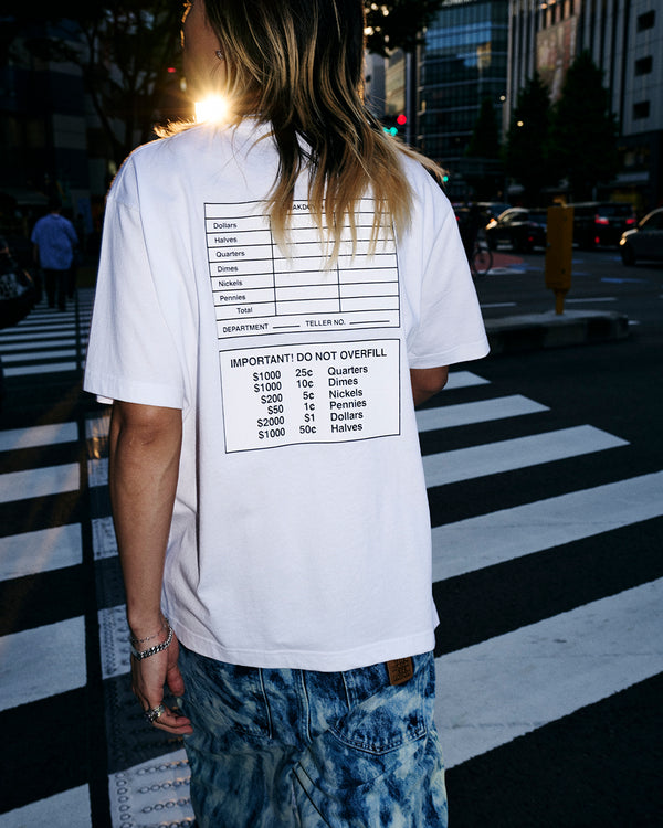 MONEY BAG LABEL TEE BLACK