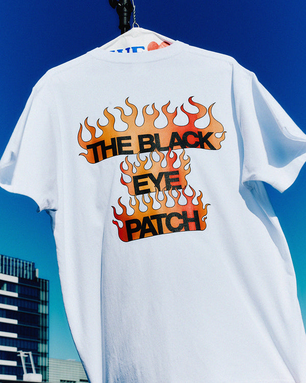 Name in Flames Tee (White)