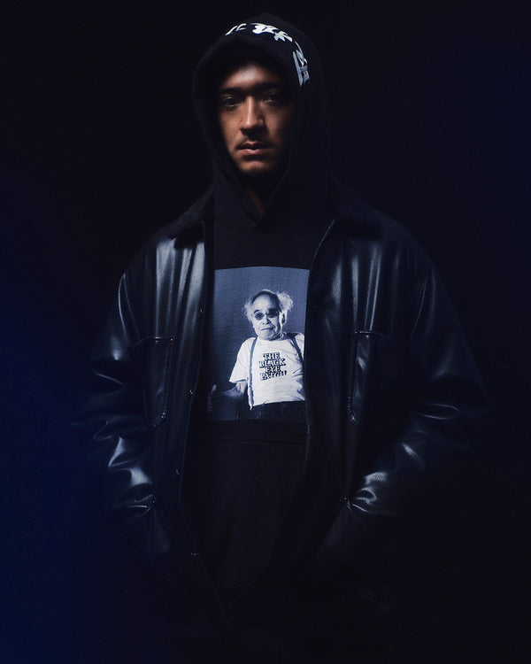 NOBUYOSHI ARAKI PORTRAIT HOODIE BLACK