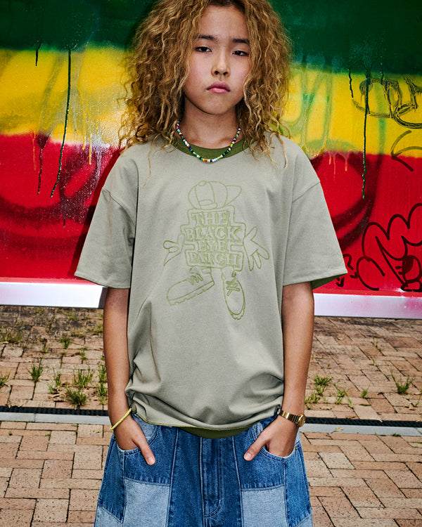 OG BOY REVERSIBLE COLLEGE TEE BLACK/PINK