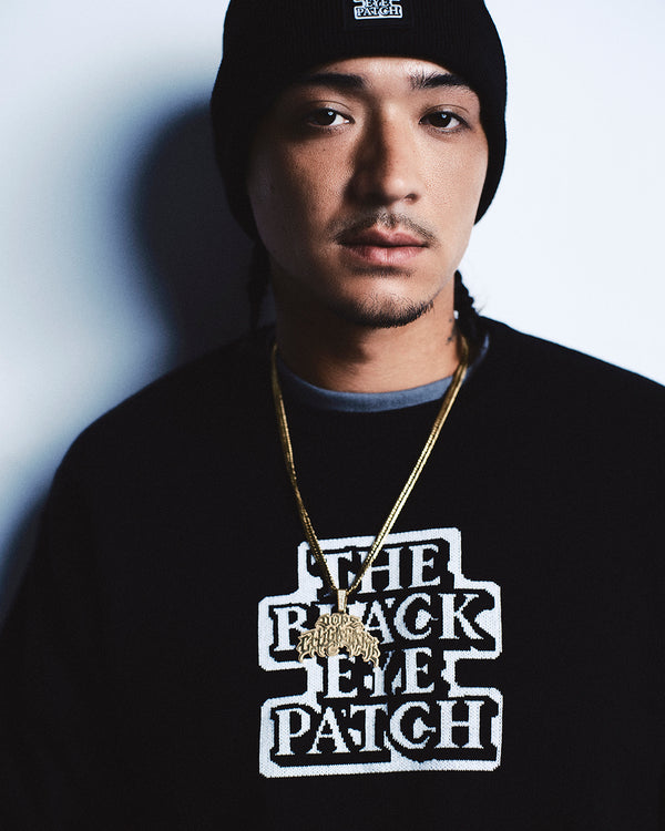 OG LABEL KNIT SWEATER BLACK
