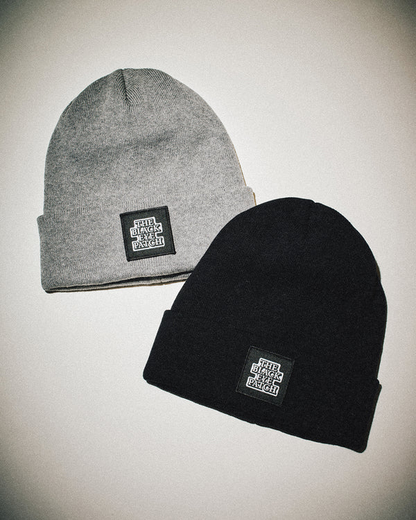 OG LABEL PATCHED BEANIE GRAY