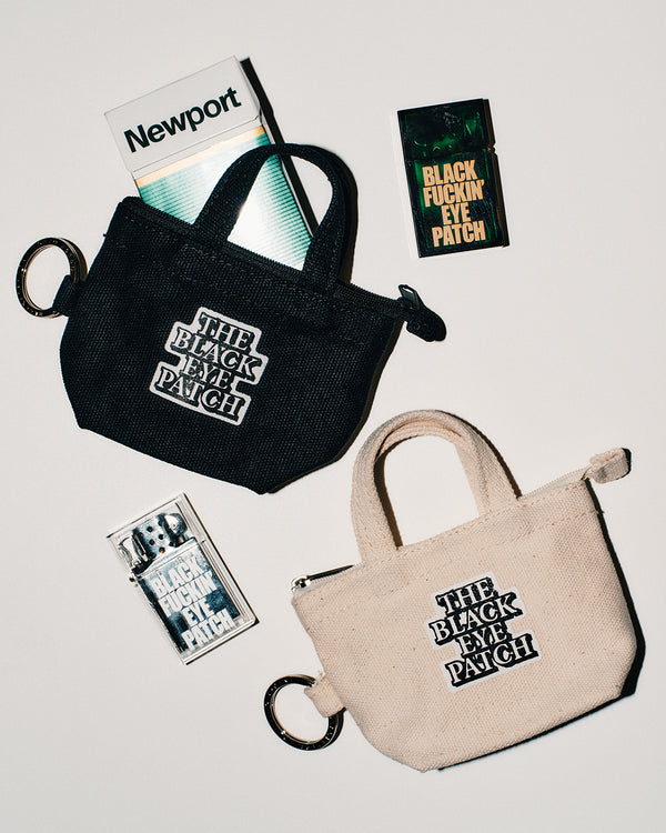 OG LABEL TOTE KEYCHAIN BLACK