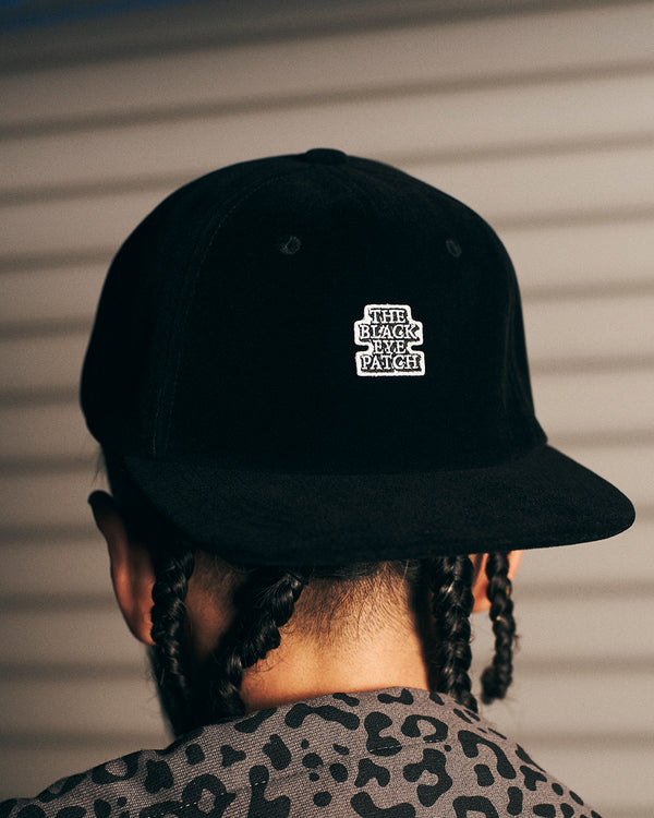 OG LABEL VELOUR CAP BLACK