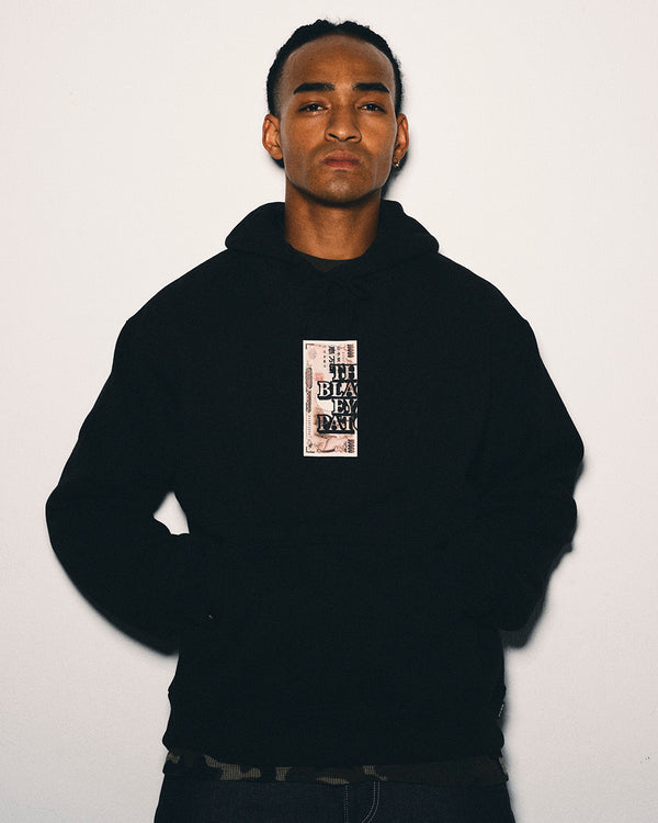 OG YUKICHI BILL HOODIE BLACK