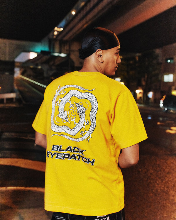 Reflective Dragon Swirl Logo Tee (White)