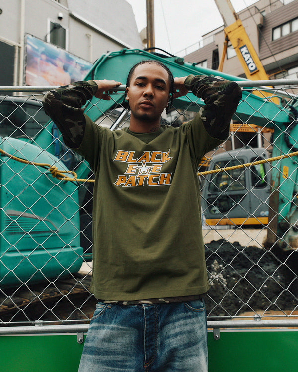 Serpentine Star Logo Tee, Olive