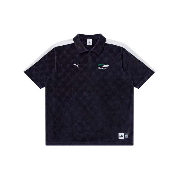 PUMA OVAL LOGO BEP MONOGRAM VELOUR TOP