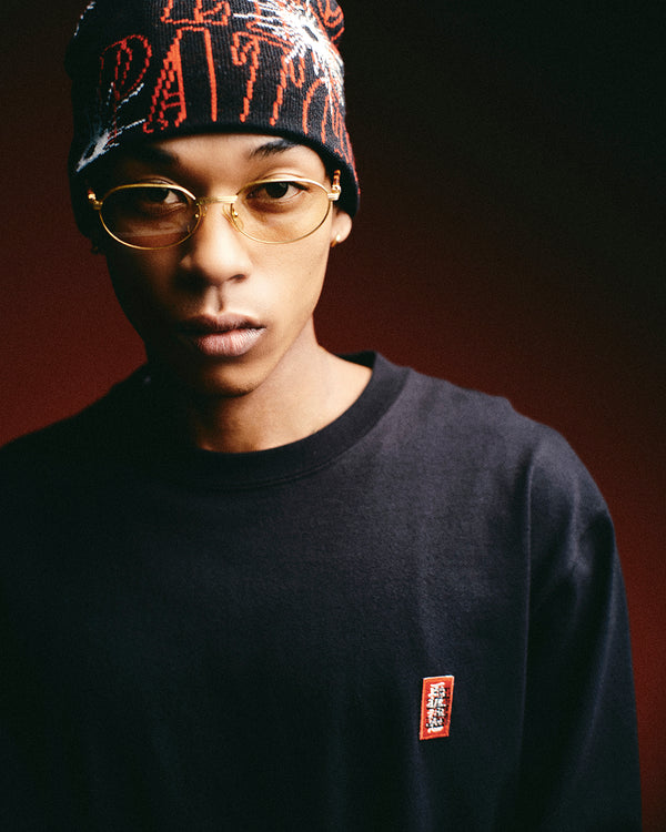 GUNSHOT SINGLE BEANIE BLACK