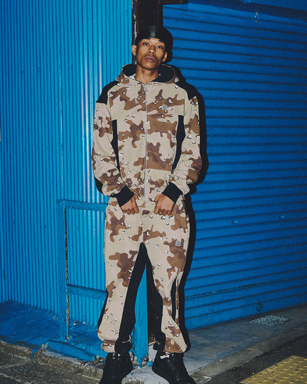 SMALL OG 2 TONE SWEAT PANTS DESERT CAMO/BLACK