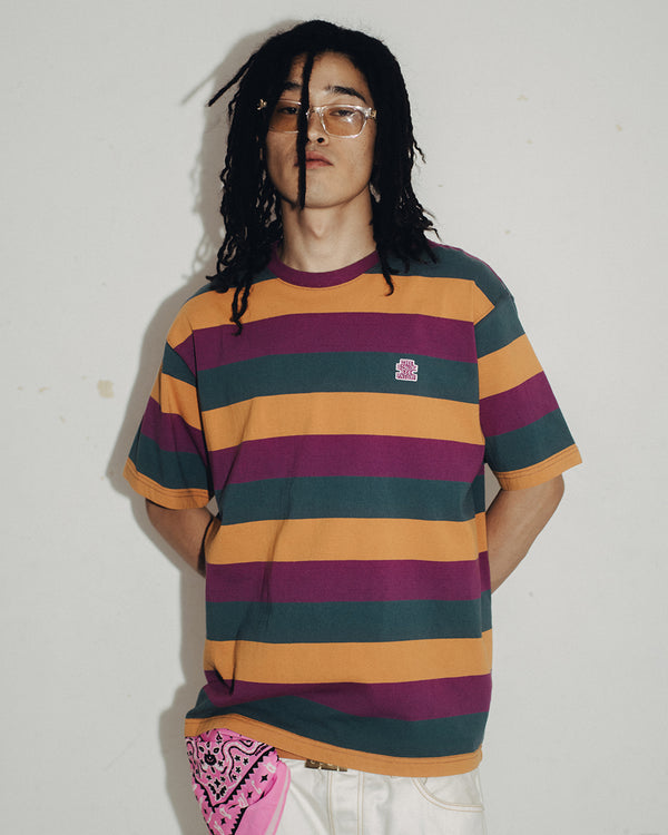 SMALL OG BORDER STRIPED HEAVYWEIGHT TEE