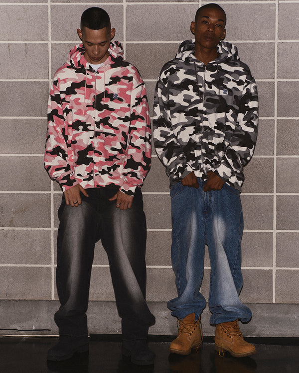 SMALL OG CAMO ZIP HOODIE PINK CAMO