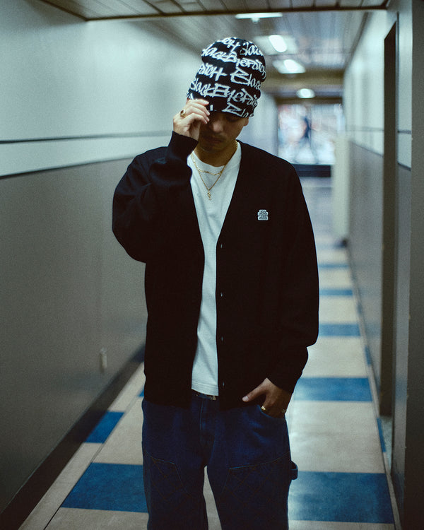 SMALL OG LABEL CARDIGAN BLACK