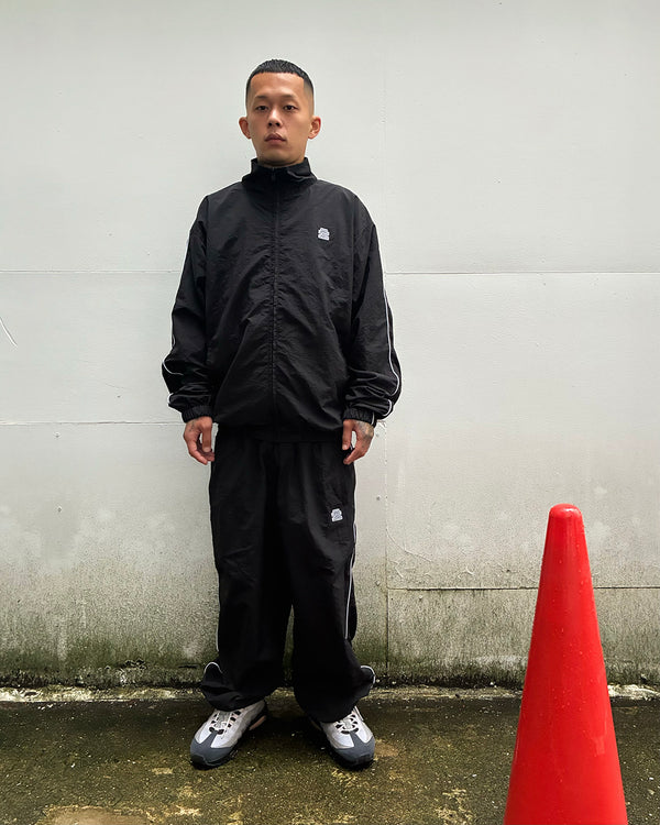 SMALL OG NYLON TRACK PANTS BLACK