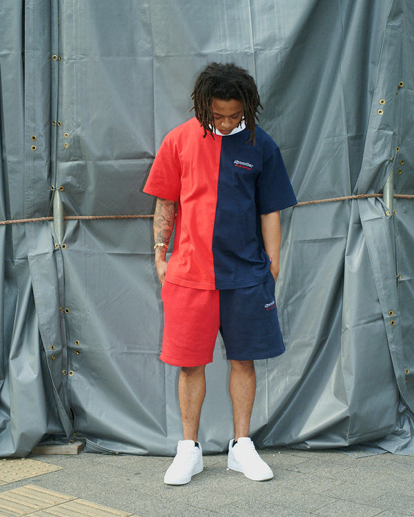 Spandex Logo 2-Tone Sweat Shorts