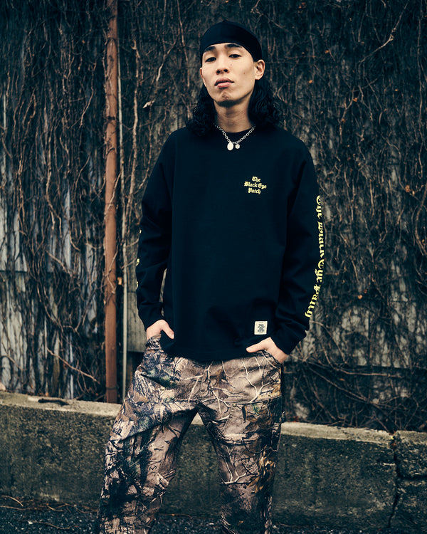 TIMES LOGO L/S TEE WHITE