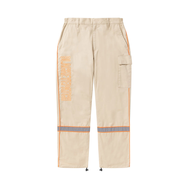 VERTICAL LOGO REFLECTOR WORKPANTS BEIGE