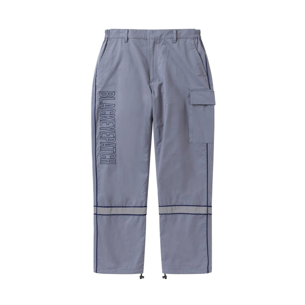 Vertical Logo Reflector Work Pants, Gray
