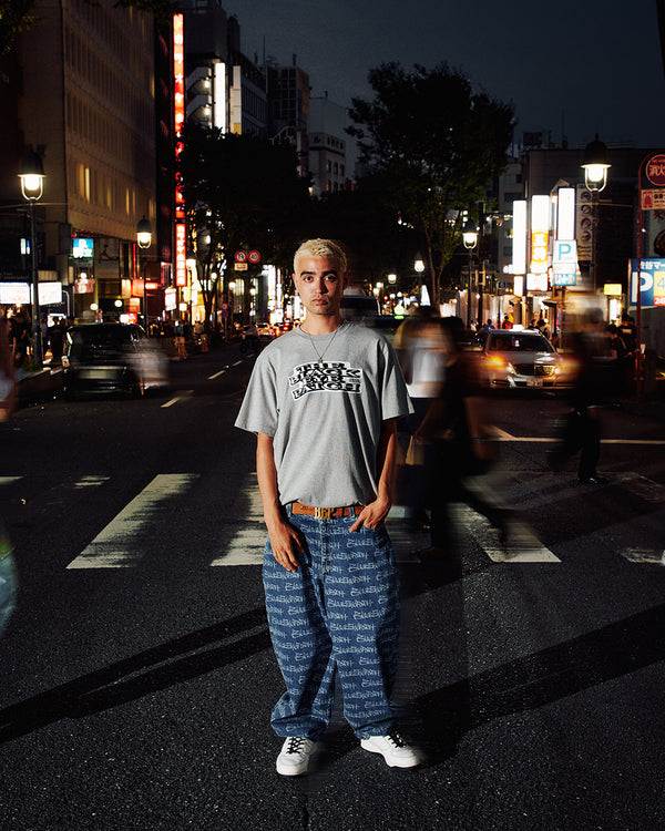 WAVY OG LABEL TEE HEATHER GRAY