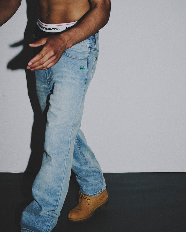 WEED ICON BAGGY JEANS INDIGO