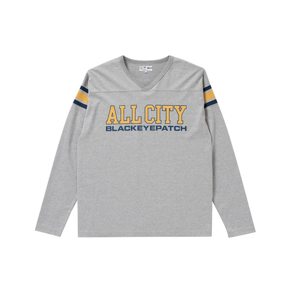 ALL CITY FOOTBALL Heavyweight T-Shirt, Heather Gray