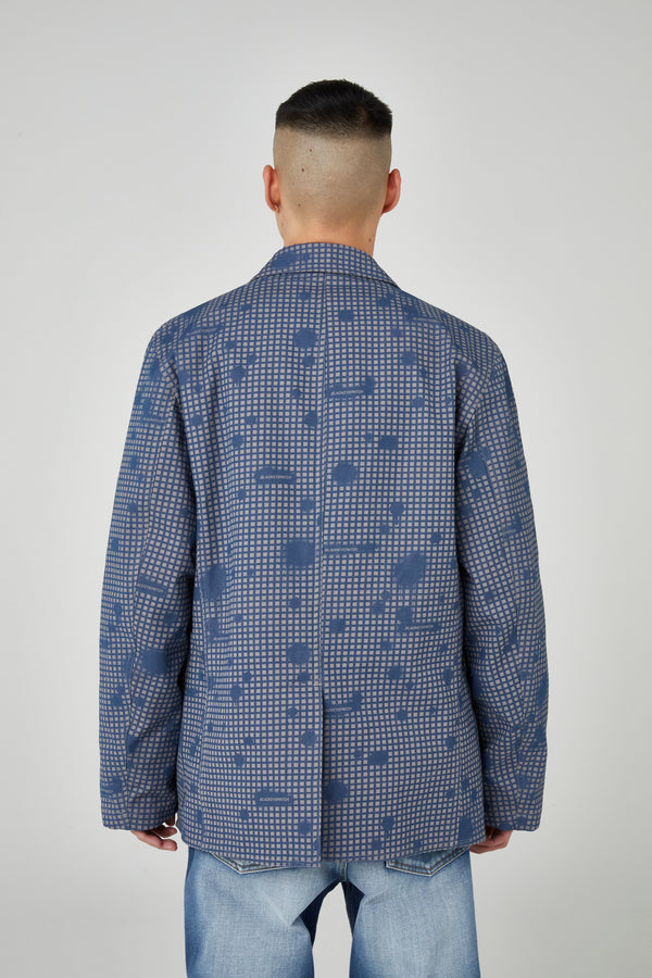 SPRAY NIGHT CAMO TAILORED JACKET NAVY
