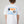 LABEL CAUTION TEE WHITE