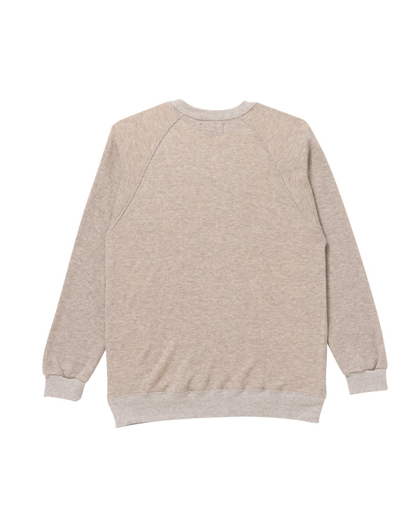 Royal Script Raglan Crew Sweatshirt, Brown