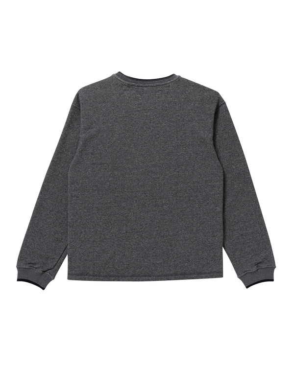 BEEZ-EYE-P Script Logo Lightweight Crew Sweatshirt, Black