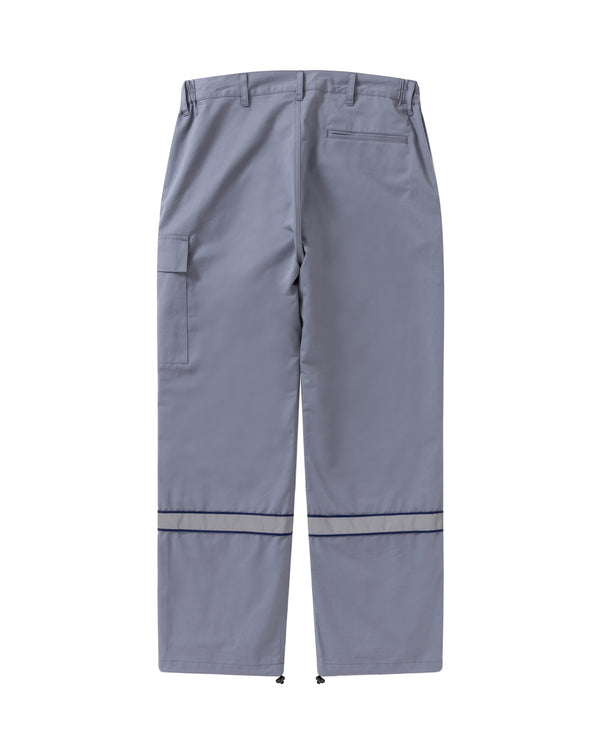 Vertical Logo Reflector Work Pants, Gray