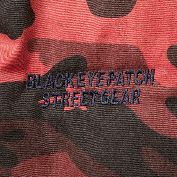DAMAGED BOMBER JACKET RED CAMO