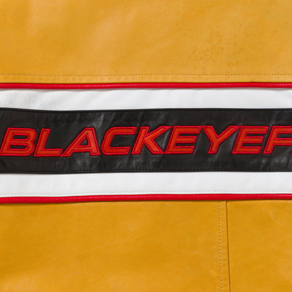 RACING LEATHER JACKET YELLOW