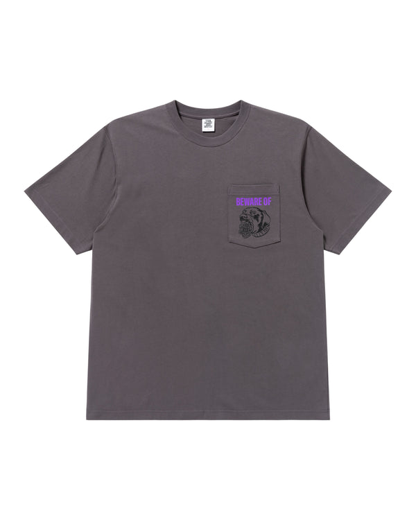 BEWARE OF BEP POCKET TEE CHARCOAL