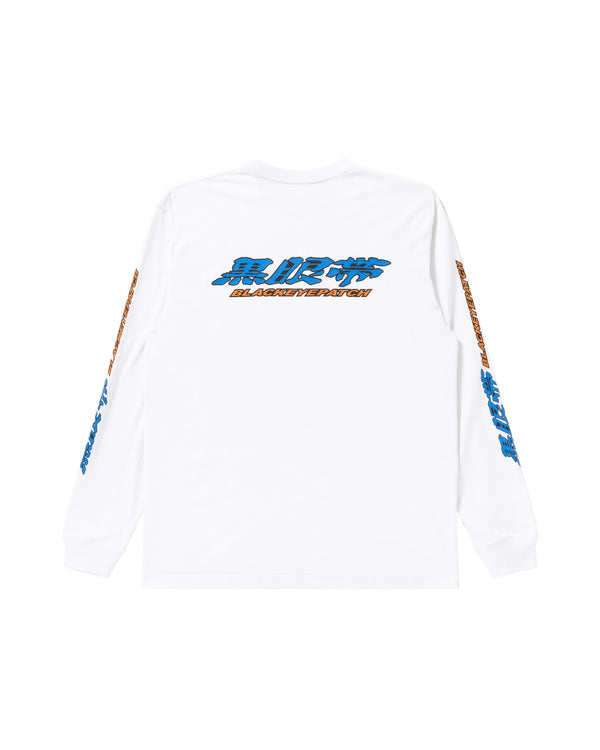 KUROGANTAI LOGO L/S TEE WHITE