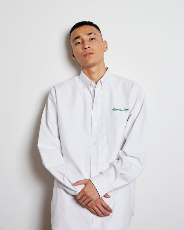 Royal Script Oxford Shirt, White